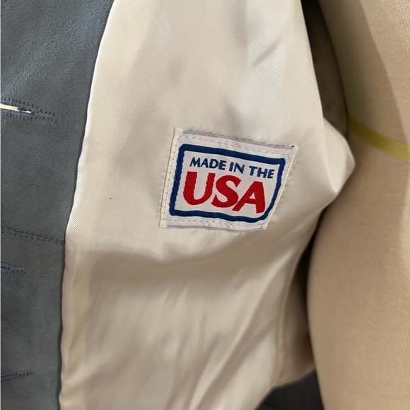 Gray Suede Button-Up Jacket - Picture 7 of 9